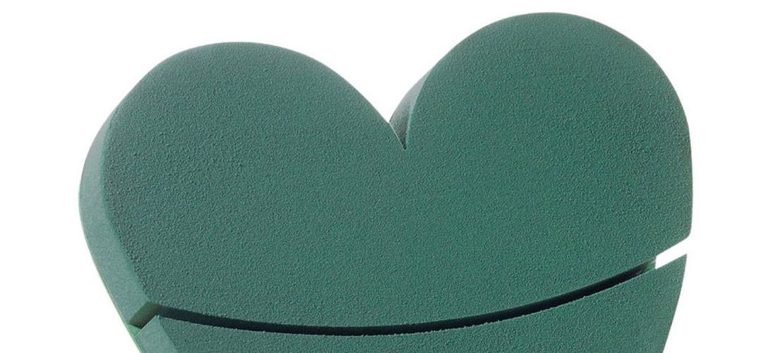 Kvetinové penové srdce