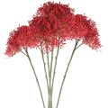 Floristik24 Baza červená umelé kvety do jesennej kytice 52cm 6ks