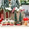 Floristik24 Vianočná ozdoba na stromček auto s jedľou červená/zelená 2ks