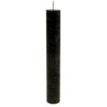 Floristik24 Kužeľové sviečky farbené čierne sviečky 34×240mm 4 ks