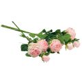 Floristik24 Umelé ruže Ružové Umelé ruže Dry Look 53cm 3ks