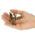 Kovový krúžok na obrúsky s hlavou jeleňa v zlatom vzhľade, 6 cm, 4 kusy | Floristik24.sk