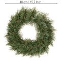 Umelý veniec z borovicových konárov s malými šiškami, 40 cm | Floristik24.sk
