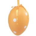 Floristik24 Veľkonočné vajíčka závesné plastové vajíčka s bodkami 8x11,5cm 6ks