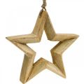 Floristik24 Adventná dekorácia hviezda z dreva Vianočná dekorácia hviezda V14,5cm