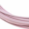 Floristik24 Hliníkový drôt Ø2mm pastelovo ružový 100g 12m