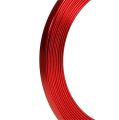 Floristik24 Hliníkový plochý drôt červený 5 mm x 1 mm 2,5 m