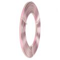 Floristik24 Hliníkový plochý drôt ružový 5mm 10m
