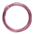 Floristik24 Hliníkový drôt 2mm 100g ružový