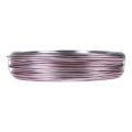 Floristik24 Hliníkový drôt Ø2mm ružový ozdobný drôt okrúhly 480g