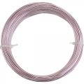 Floristik24 Hliníkový drôt Ø1mm ružový ozdobný drôt okrúhly 120g