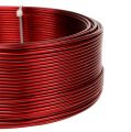 Floristik24 Hliníkový drôt červený Ø2mm 500g (60m)