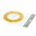 Floristik24 Hliníkový plochý drôt 5mm 10m slnečno žltý remeselný drôt