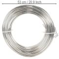Hliníkový drôt, strieborný, 3 mm, remeselný drôt na kreatívne projekty, 1 kg | Floristik24.sk