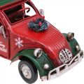 Floristik24 Vianočná dekorácia auto Vianočné auto vintage červené L17cm