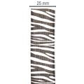Darčeková stuha so zebrovou potlačou, šírka 25 mm, dĺžka 20 m | Floristik24.sk