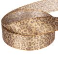Darčeková stuha s leopardím vzorom na kreatívnu dekoráciu a floristiku, 25 mm x 20 m | Floristik24.sk