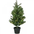 Floristik24 Umelý vianočný stromček v kvetináči LED vonkajší 90cm