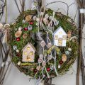 Floristik24 Ozdoby na vianočný stromček, drevený domček V10cm 4ks