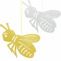 Floristik24 Drevená figúrka včielky, jarná dekorácia, včielka na zavesenie, dekoratívny hmyz 6 kusov