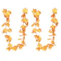 Listová girlanda jesenná girlanda oranžová žltá 168cm 2ks | Floristik24.sk