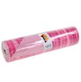 Floristik24 Kvetinový papier 37,5cm ružové pruhy 100m