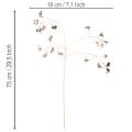 Umelá vianočná rastlina s kvetom fazule, kovová, 80 cm, 3 ks | Floristik24.sk