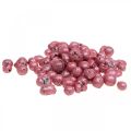 Floristik24 Brilliant deco pearls červené perleťové granule 4-8mm 330ml