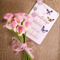 Calla dekoračný kvet ružový 57cm 12ks | Floristik24.sk