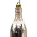 Floristik24 Fľaša šampanského na zavesenie svetlo zlatá 10ks
