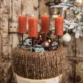 Floristik24 Vianočné gule, mix ozdoby na stromček, mini gule na stromček hnedá V4,5cm Ø4cm pravé sklo 24ks