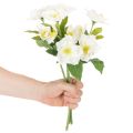 Umelá kytica vianočných ruží, biela, umelá vianočná dekorácia | Floristik24.sk