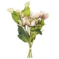 Vianočná dekorácia z umelých kvetov ruží, kytica 30 cm, 4 kusy | Floristik24.sk