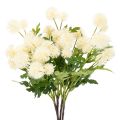 Floristik24 Umelý kvet chryzantémy, krémovo biela kytica, ozdobná vetvička, veľká 56 cm, 4 kusy