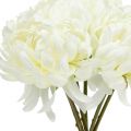Floristik24 Deko kytica chryzantéma biela 28cm 6ks