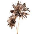 Floristik24 Umelý kvet dahlia, s dlhou stonkou a dvoma kvetmi, 75 cm