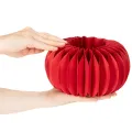 Papierová dekorácia v tvare plástu, papierová tekvica, okrúhla moderná stolová dekorácia 24 cm, 4 ks | Floristik24.sk