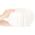 Papierová dekoračná guľa, moderná tekvicová dekorácia, papier s včelieho plástu, 34 cm, 2 kusy | Floristik24.sk