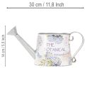 Dekoratívna krhlica na polievanie Hortenzia kovová vintage kvety 30x11x14,5 cm | Floristik24.sk
