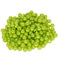 Floristik24 Dekoratívne korálky, jablkovo zelené, Ø8 mm, 250 kusov