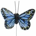 Floristik24 Deco motýle na drôte farebné 5,5cm 24ks
