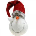 Floristik24 Deko snehuliak s klobúkom Adventná dekorácia Vianočná figúrka V38cm