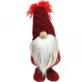Floristik24 Deco Gnome brada Vianočná Gnome Deco figúrka červená H30cm