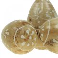Floristik24 Drevené vajíčka, ozdobné vajíčka, kraslice z mangového dreva 8×5cm 6ks