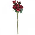 Floristik24 Deko ruže červené umelé ruže hodvábne kvety 50cm 3ks