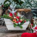 Floristik24 Ozdobné sane drevené vianočné sane prírodné 36×13×21cm