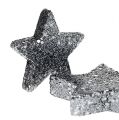 Floristik24 Ozdobné hviezdičky na rozptyl 4-5cm čierna 40p