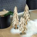 Floristik24 Dekoratívna rustikálna drevená dekorácia z jedľového dreva vianočná V40cm