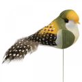 Floristik24 Dekoračné vtáčiky mini vtáčik na drôte pružinová dekorácia 3×6cm 12ks