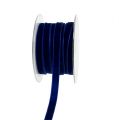 Floristik24 Deko stuha Velvet Blue 10mm 20m